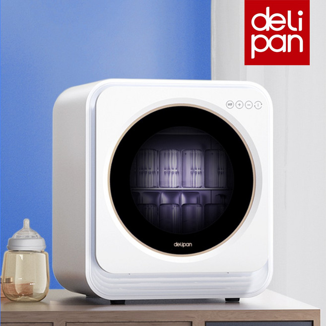델리팬 UV LED 클린뷰 젖병소독기 DEL-BS12, 혼합색상