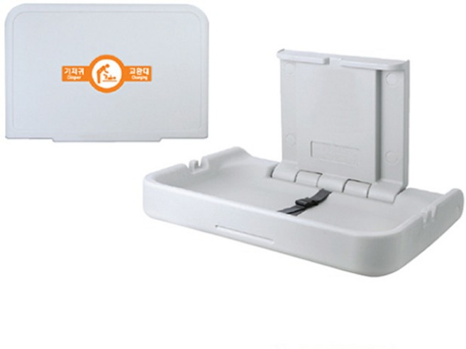 국산 기저귀교환대 화장실 준공용 영유아 거치대 HBS810, 1개