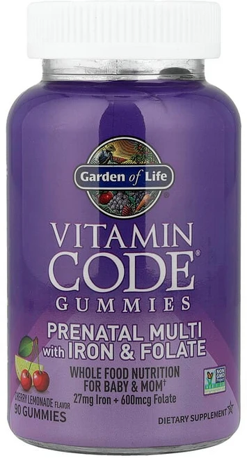 가든오브라이프 비타민코드 Vitamin Code 프리네이탈 멀티 체리 레모네이드 젤리90정, 90정, 1개 - 쿠팡