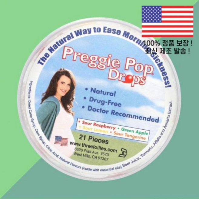 프레지 팝 드롭스 새콤한 과일 후루츠 21개입 Preggie Pop Drops Sour Fruits 21 Pieces, 1개