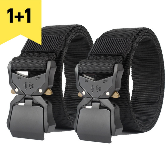 캔버스 느슨한 벨트 다기능 야외 트레이닝 나일론 벨트 2개 세트
