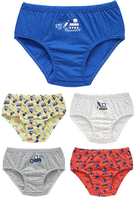 유아동 삼각 팬티 남아 여아 주니어 속옷 5개 세트