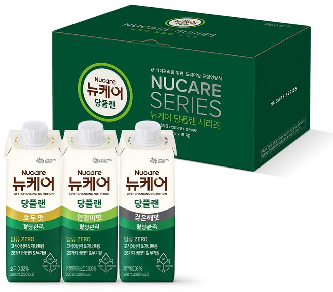 뉴케어 당플랜시리즈 3종 균형영양식 200ml 18개, 1박스