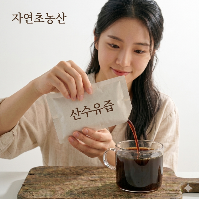 산수유즙 진액 / 발효 산수유프리미엄 자연초농산, 60개, 105ml