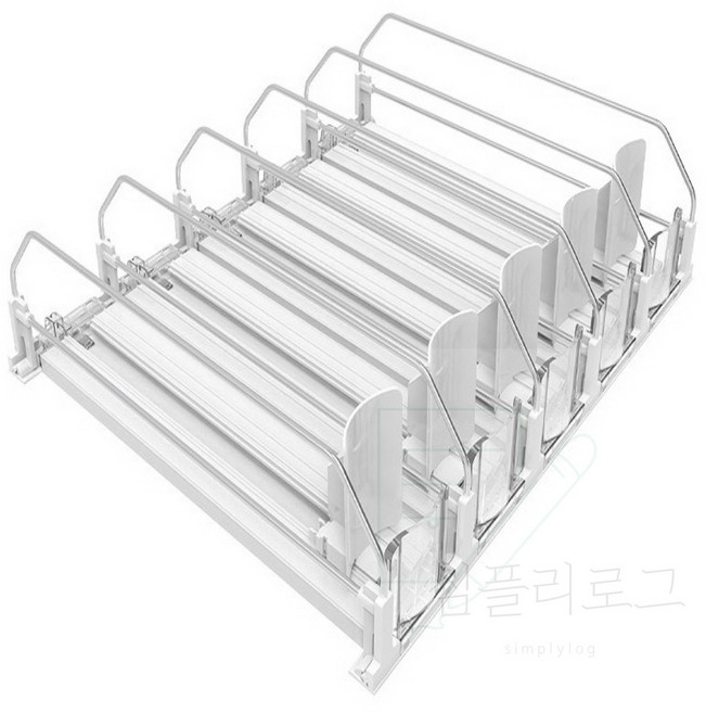 심플리로그 캔음료 자동정렬 디스펜서 45CM 5열 냉장고음료정리
