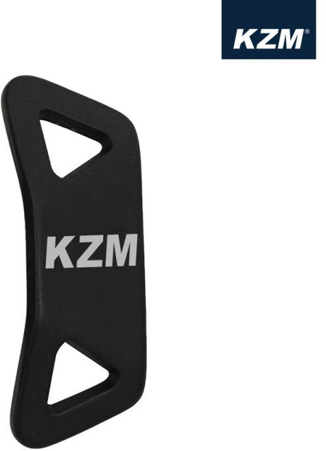KZM 花生型二孔調節片10入 帳篷調節片 營繩調節器, 黑色