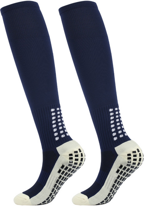 주포어유 장목46cm 논슬립 스포츠 축구양말 2족, 네이비*2