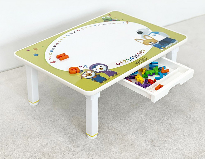 [뽀로로] 한글보드 하이그로시 공부상 캐릭터 공부상 유아책상 어린이책상, ONE SIZE