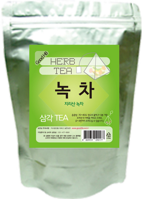 생분해필터 삼각티백 어린잎녹차, 1개, 10개입, 1.1g