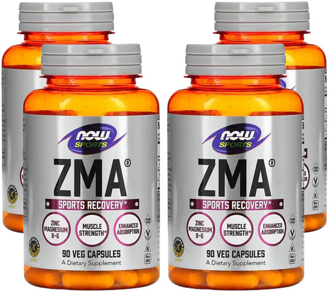 나우푸드 스포츠 ZMA 90캡슐, 90정, 4개
