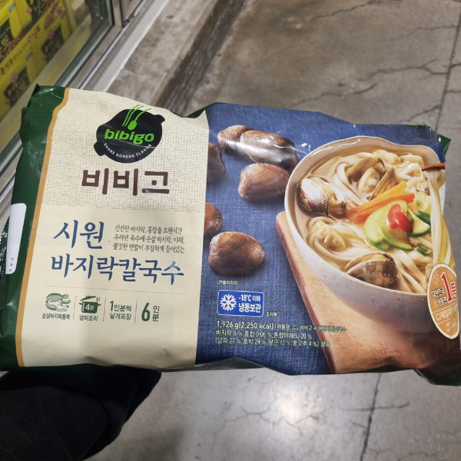 코스트코 CJ 비비고 시원 바지락 칼국수, 321g, 1개