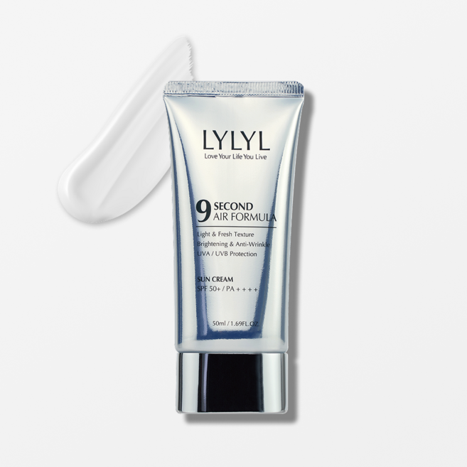 릴릴 나인세컨드 에어포뮬라 4세대 선크림 SPF50+ PA++++, 2개, 50ml