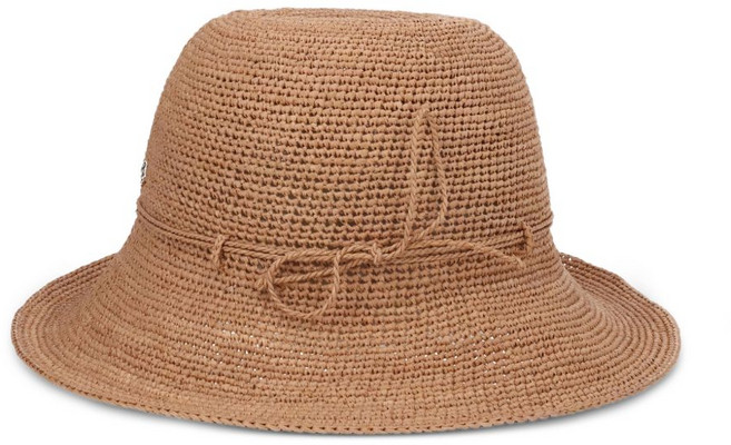 헬렌카민스키 라피아 타이 디테일 모자