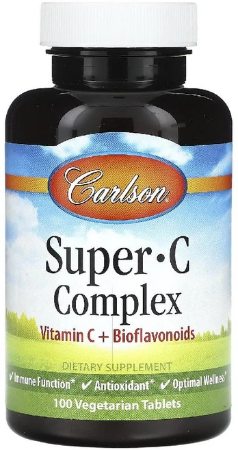 Carlson 슈퍼 C 복합체 베지 정제 100정 Carlson (칼슨), 칼슨 Carlson 슈퍼 C 복합체 베지 정제 100정, 100 Count - 쿠팡