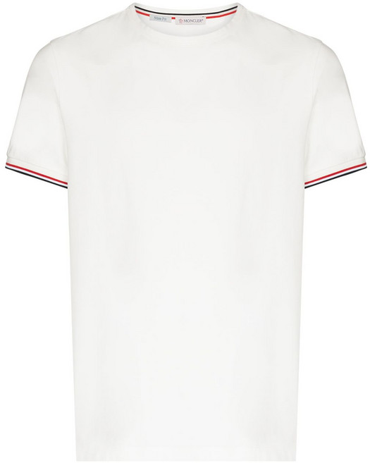 몽클레르 로고 패치 반소매 티셔츠