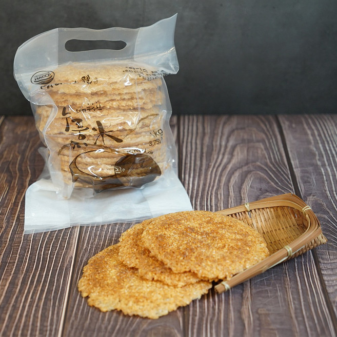 라이스웰 황동판에 오래구워 구수한 누룽지, 1kg, 1개
