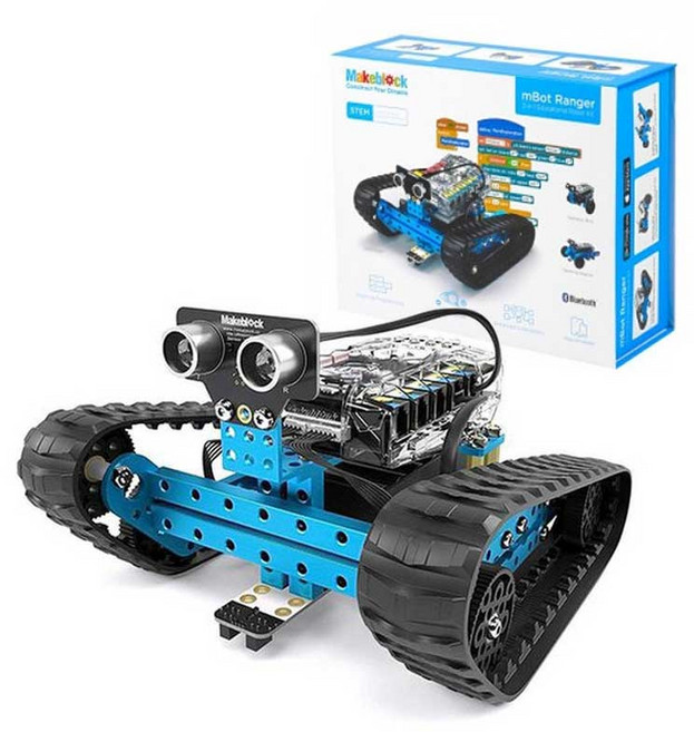 엠봇 레인저 블루투스 코딩로봇/mBot v1.1-Blue (Bluetooth version) /인공지능 자율주행 로봇/Level 4, 1개