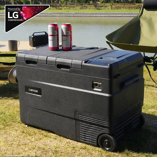(가방증정) 카투어 WD 휴대용 LG콤프 캠핑 차량용 냉장고 45L 55L 이동식 냉동고 12V 24V 220V, WD45