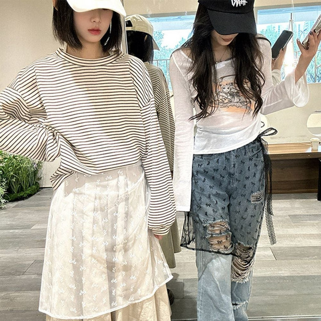 멋스런 레이어드스커트 레이스 랩스커트 시스루 코디 레깅스스커트 요가레깅스스커트