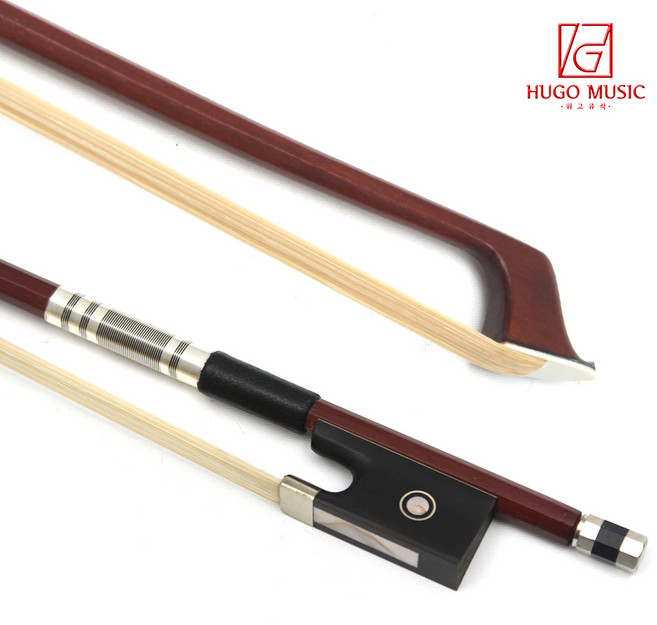 위고뮤직 VB0908 브라질우드 바이올린활 중급용 연습용 교육용, 3/4, 1개