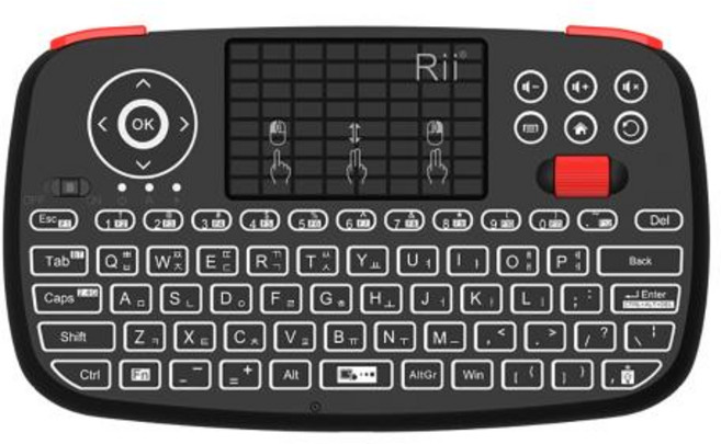 무선키보드 Rii 터치패드 포함 미니 BT 무선 키보드 백라이트 마우스 원격 제어 윈도우 안드로이드 TV 박스 스마트 i4 24GHz, 없음, 6) Korean Keyboard, 접이식