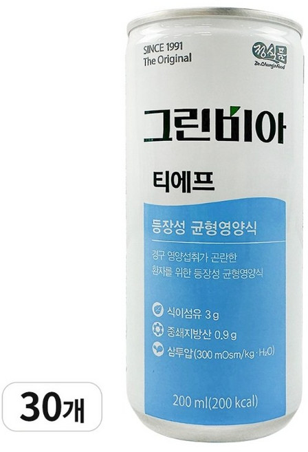 그린비아 티에프 경관 급식 전용 환자식, 200ml, 30개