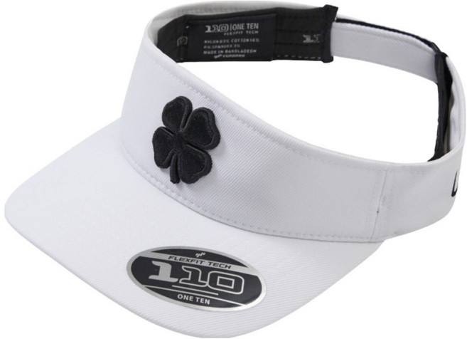 블랙클로버 프리미어 바이저 골프 모자, 화이트 + 블랙, 1개
