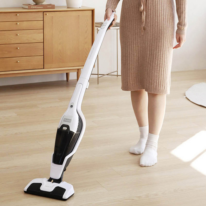 신일 LED헤드 셀프스탠딩 하중심설계 2in1 무선청소기가정용청소기 진공청소기 스틱청소기, 신일 2in1 무선청소기, 화이트블랙 혼합색상