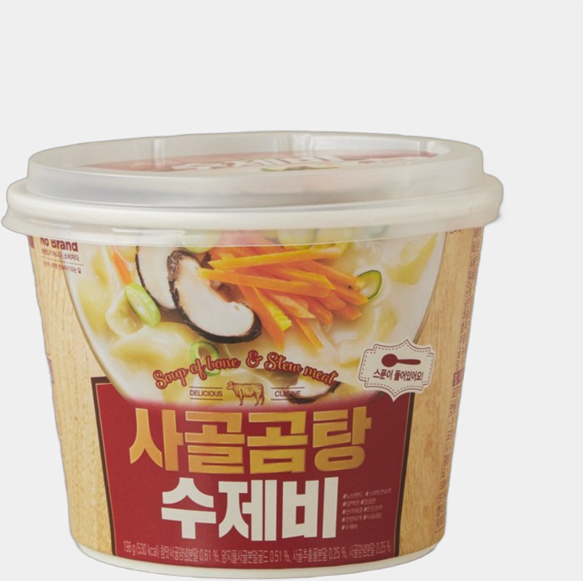 노브랜드 사골곰탕 수제비198g x 4개