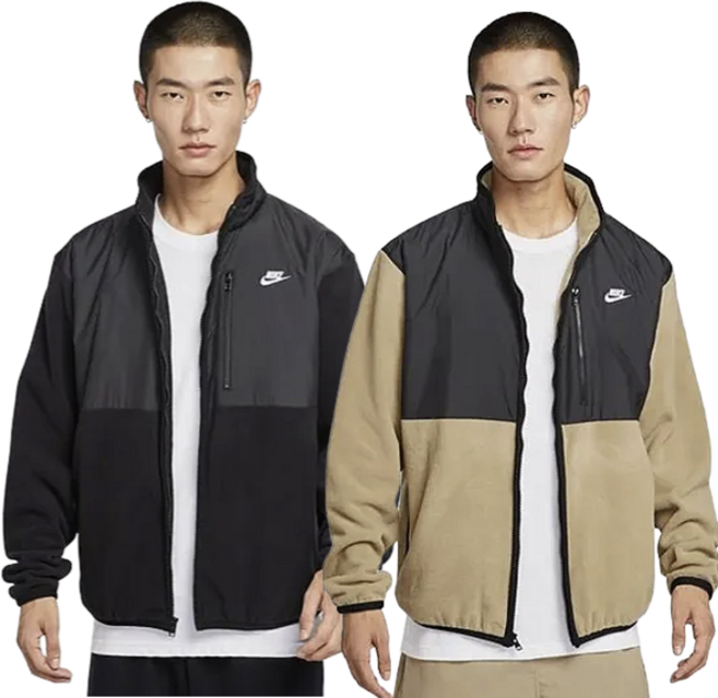 [국내_매장판] 나이키 빅스우시 후리스 윈터라이즈드 뽀글이 플리스 우븐 자켓