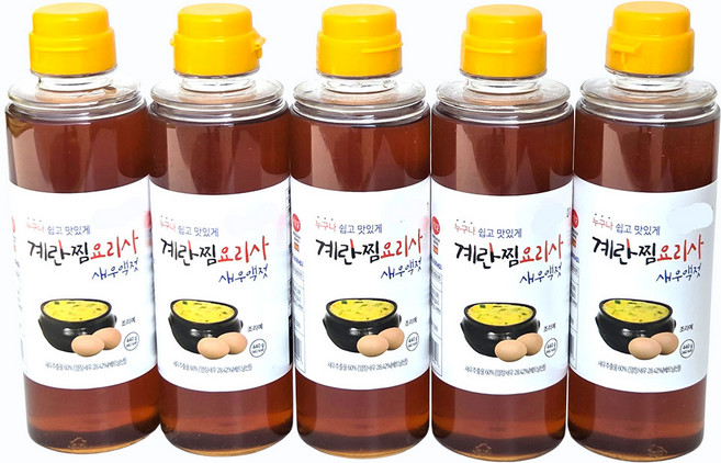 새마원 계란찜요리사 새우액젓 440g, 5개