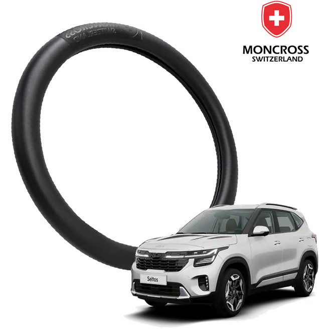 딜온 몽크로스 프리미엄 심플 음각 핸들커버, 셀토스 블랙