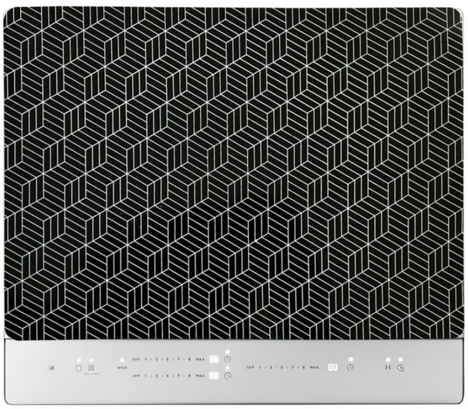 알레노브 인덕션 풀커버 보호 매트 대형 패드, 1개, 체크 블랙