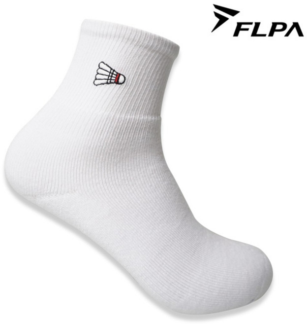 플파 양말 셔틀콕로고 스포츠 삭스 남성 여성 국대 운동 헬스 배드민턴 오남스포츠, 1개