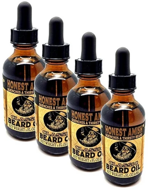 어니스트 아미쉬 클래식 비어드 수염 오일 Honest Amish Classic Beard Oil, 4개, 60ml - 쿠팡