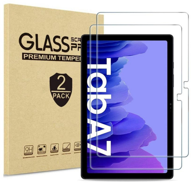 삼성 갤럭시탭A7 10.4 2020 호환 강화유리 액정보호필름 SM-T500 T500N T505 T505N, 강화유리 1+1=2장