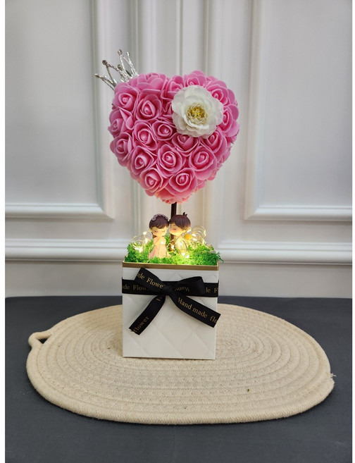 결혼기념일 로맨틱 하트 트리, 핑크