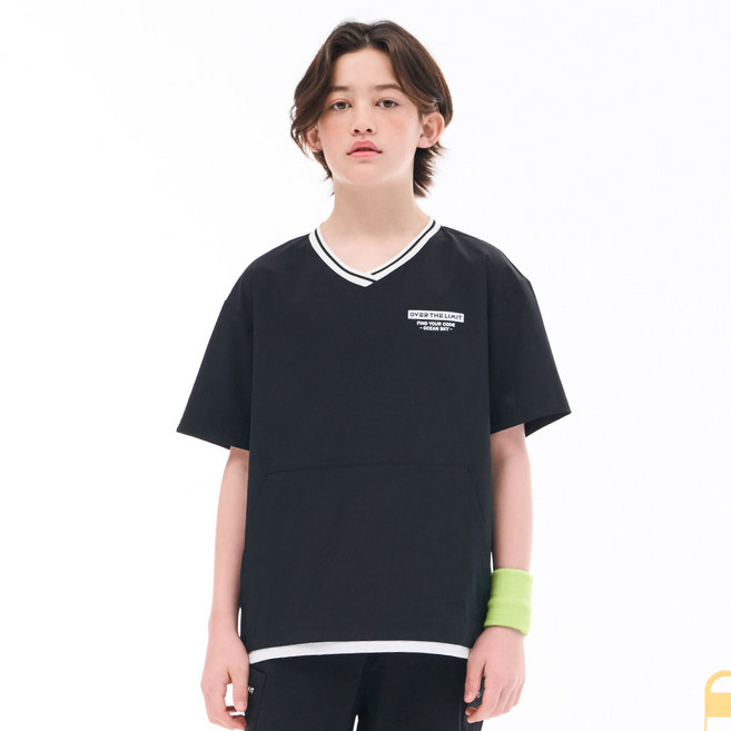 [오션스카이] 남아 브이넥 반팔 티셔츠-EBJB5813D03