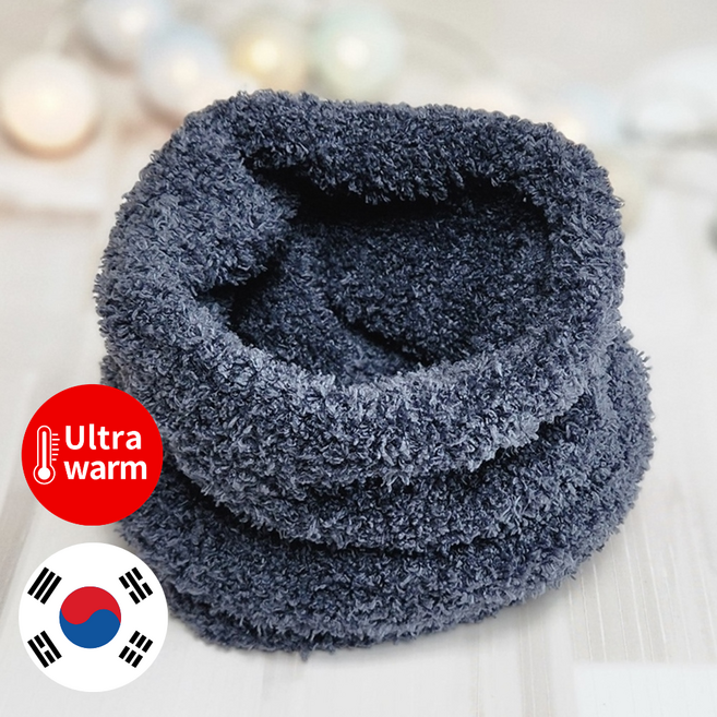 보라월드 수면 넥워머 발열 극세사