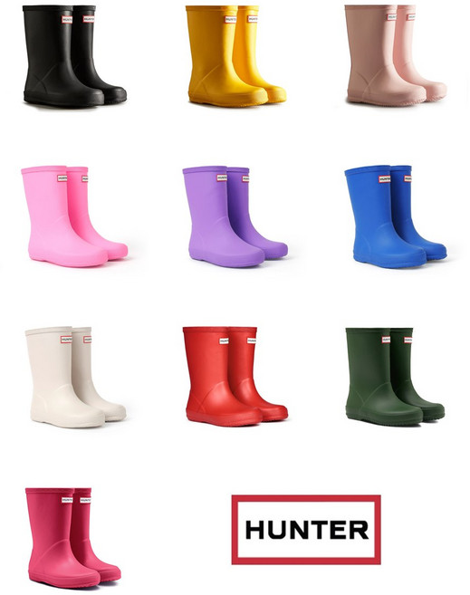 [백화점매장 정품] 헌터 레인부츠 [HUNTER] 키즈 퍼스트 클래식 장화 (130MM~210MM)-KFT5094RMA 예쁜 트렌디한