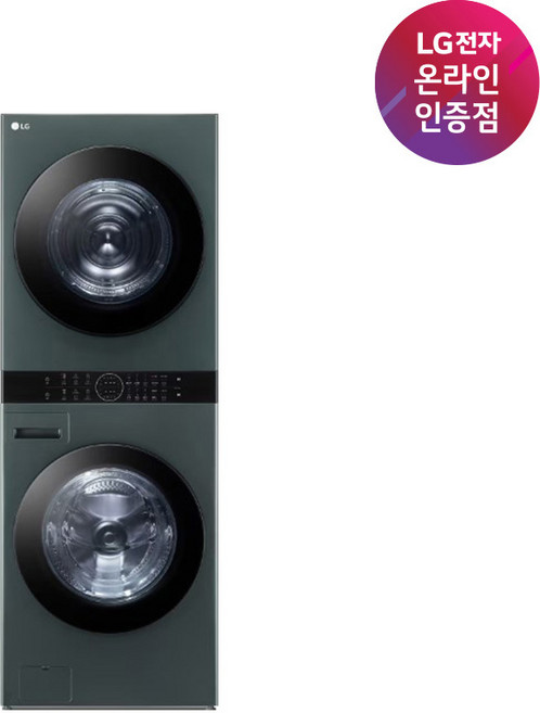 (LG전자) TROMM(트롬) 오브제컬렉션 워시타워 세탁24kg+건조21kg (네이처 그린/W21GGAM), 네이처 그린, W21GGAM.AKOR