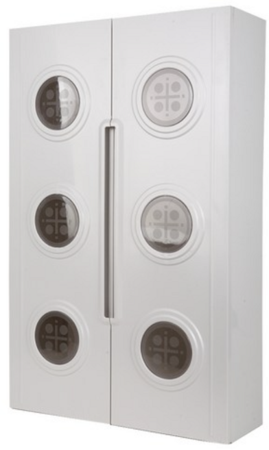 용남산업 투명창 써클 욕실장, 혼합 색상, 1개