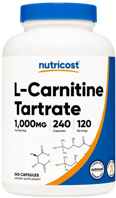 뉴트리코스트 L-카르니틴 타르트레이트 1000mg 캡슐, 240정, 1개