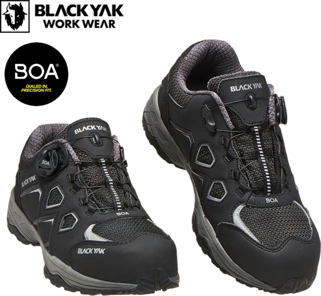 블랙야크 YAK-405D 안전화 다이얼 발편한 세련된