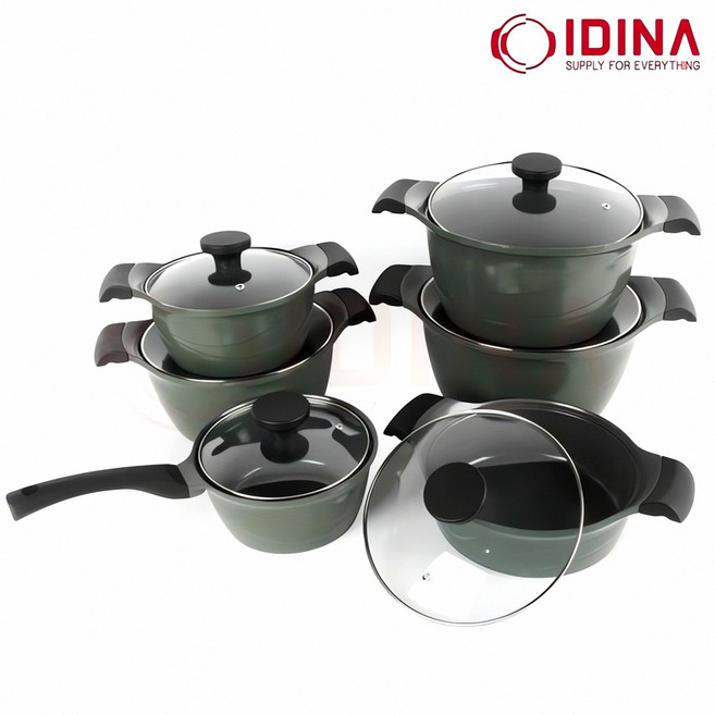 이디나 델라 세라믹 편수 냄비 18cm 도기 볶음 팬 주물 깔때기 조리기구 스튜 소스, 본상품