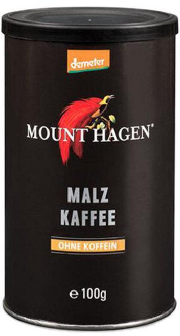 독일 마운트 하겐 Mount Hagen Malt Coffee Decaffeinated 몰트 디카프 인스턴트 커피 캔, 1개, 100g