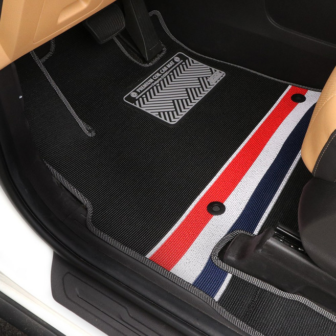 루젠 카니발 호환 코일 매트 KA4 4세대 페이스리프트 루프형, 톰라인블랙, KA4 하이브리드 7인승(레일연장 시공)