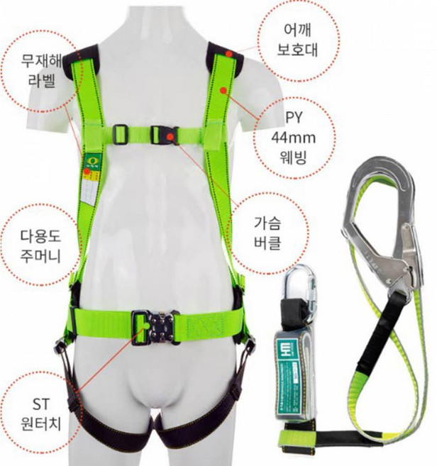 YottaC전체식안전벨트(ST원터치_싱글_ST), 1개