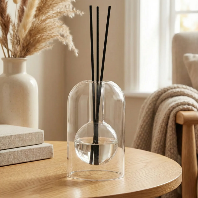 프라니 인테리어 디퓨저 공병 스틱 세트, 1개, 130ml, 라운드