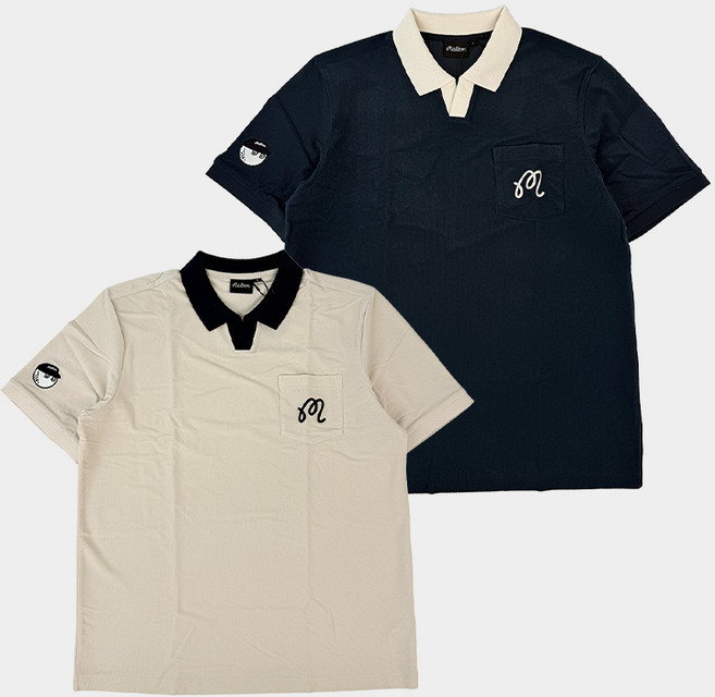 [백화점]말본 골프 프리미엄 테리소재 오픈넥 티셔츠